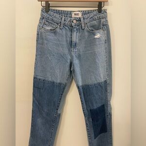 PAIGE Patchwork Straight Leg Jeans 💙💙